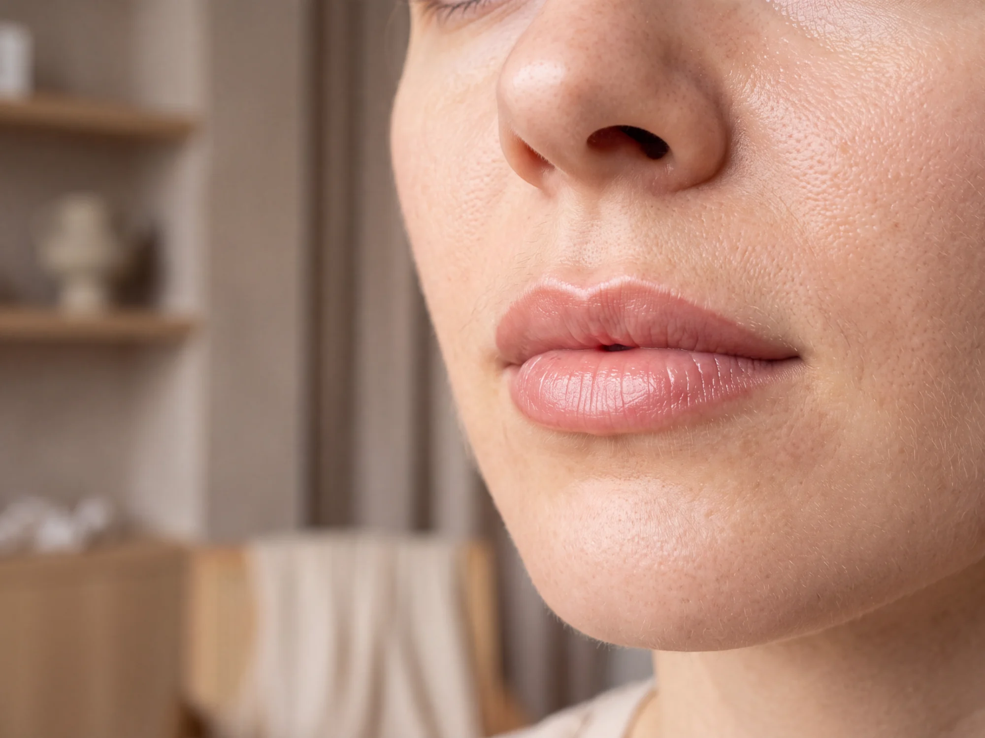 Risultato naturale di dermopigmentazione labbra MNAILS